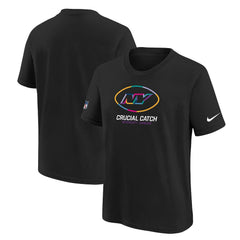 New York Jets Youth 2024 NFL Crucial Catch T-Shirt Black