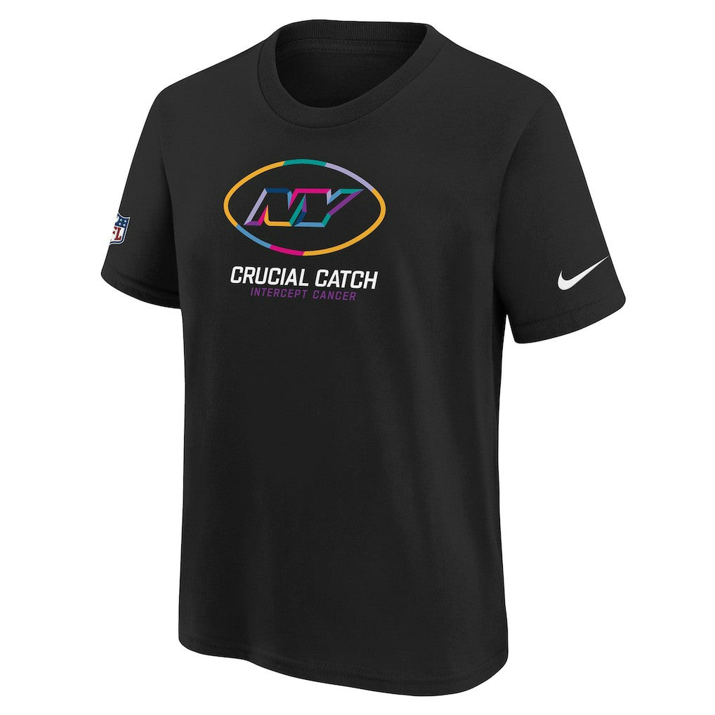 New York Jets Youth 2024 NFL Crucial Catch T-Shirt Black