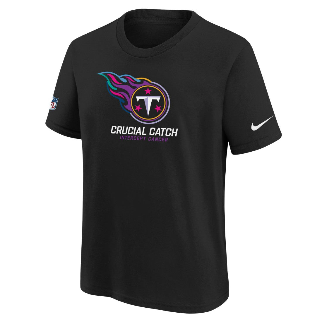 Tennessee Titans Youth 2024 NFL Crucial Catch T-Shirt Black