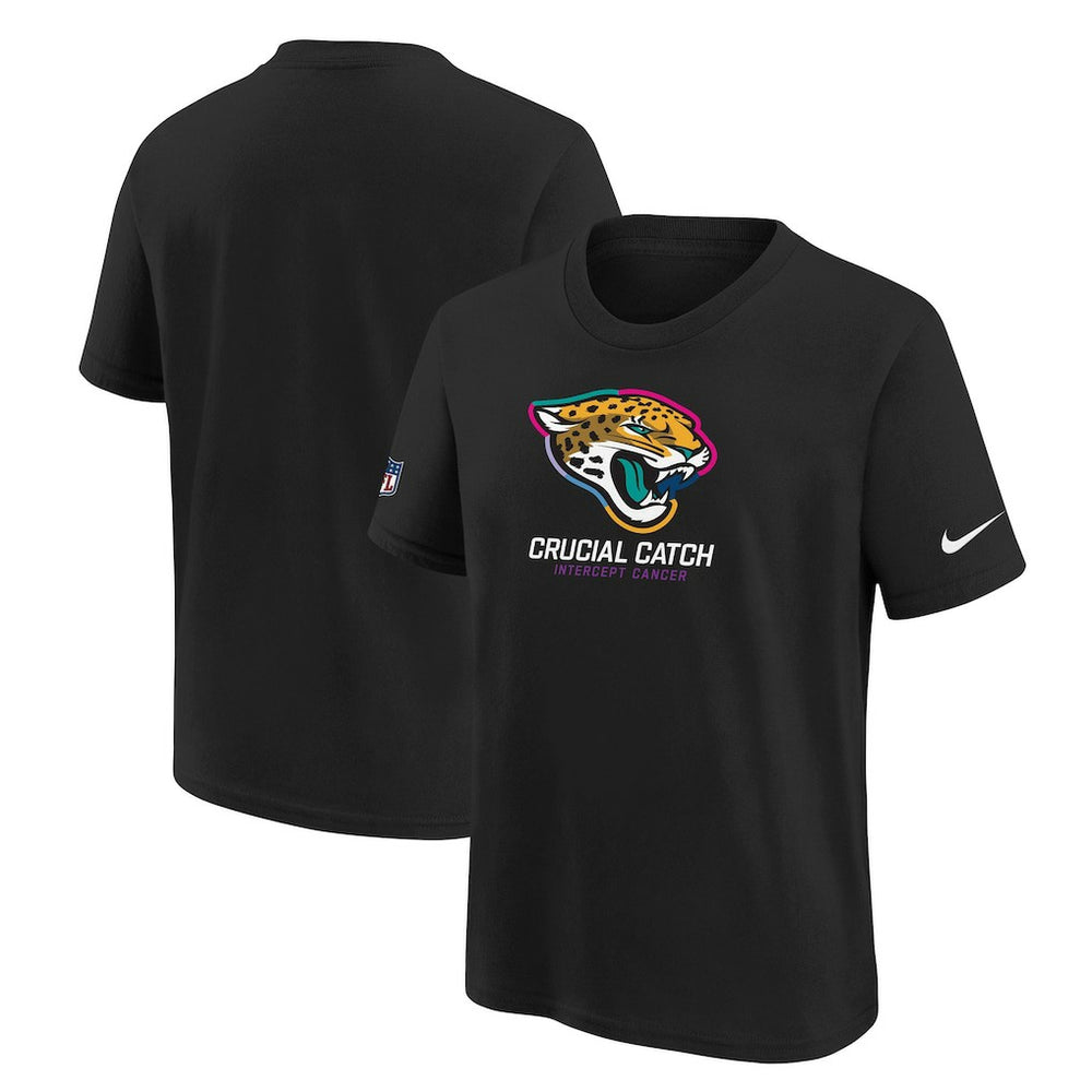 Jacksonville Jaguars Youth 2024 NFL Crucial Catch T-Shirt Black