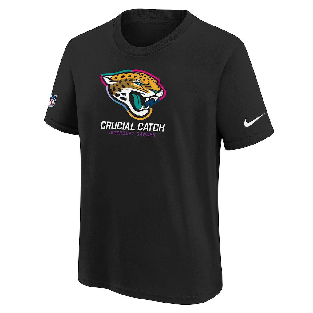 Jacksonville Jaguars Youth 2024 NFL Crucial Catch T-Shirt Black