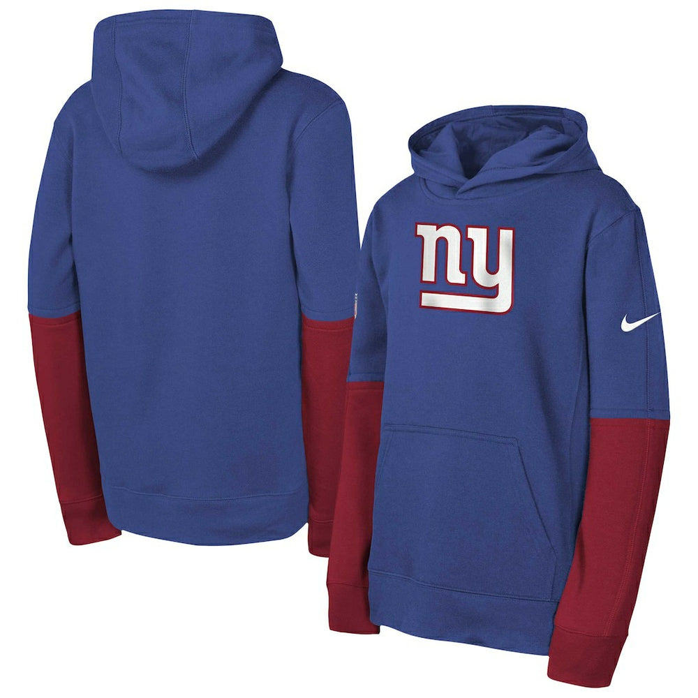 New York Giants Youth Club Pullover Hoodie Royal