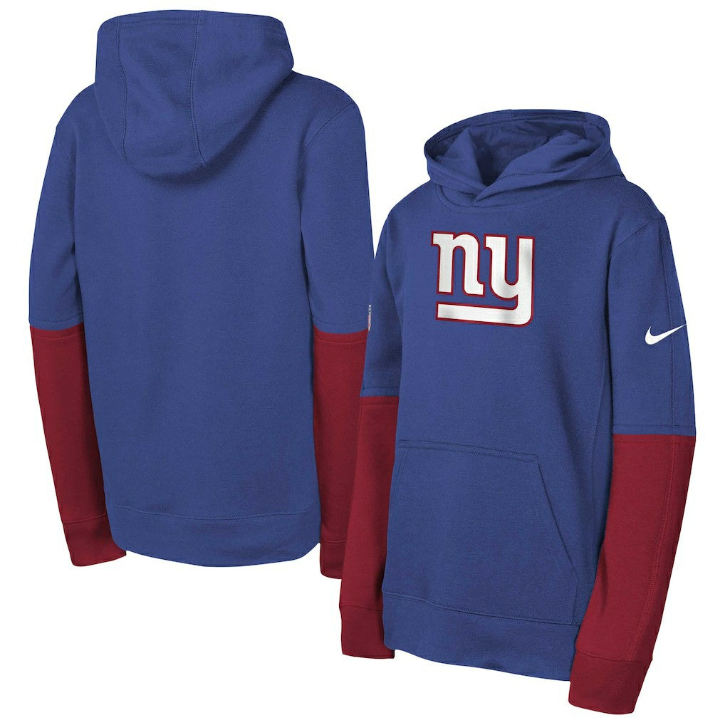 New York Giants Youth Club Pullover Hoodie Royal