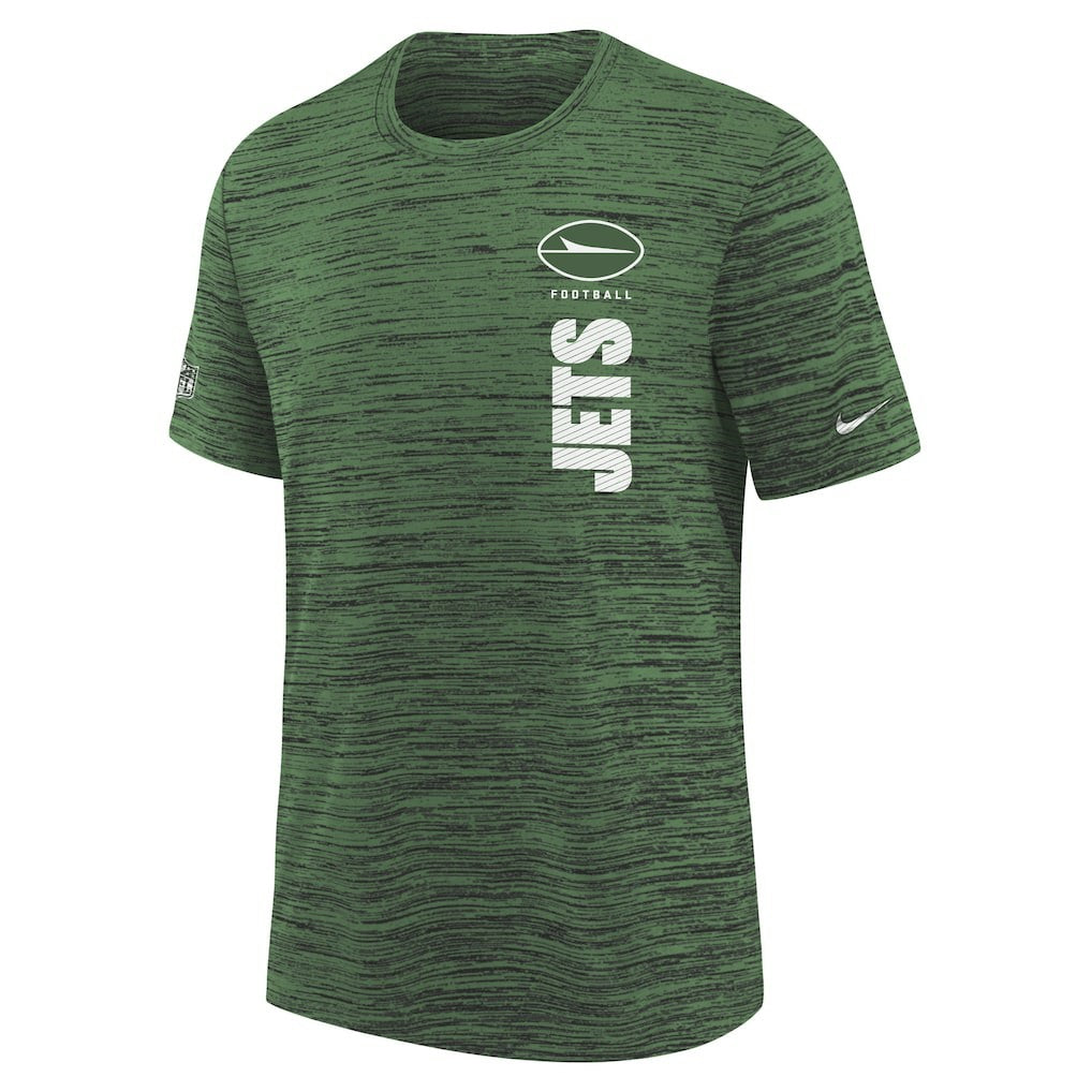 New York Jets Youth Sideline Velocity Performance T-Shirt Green