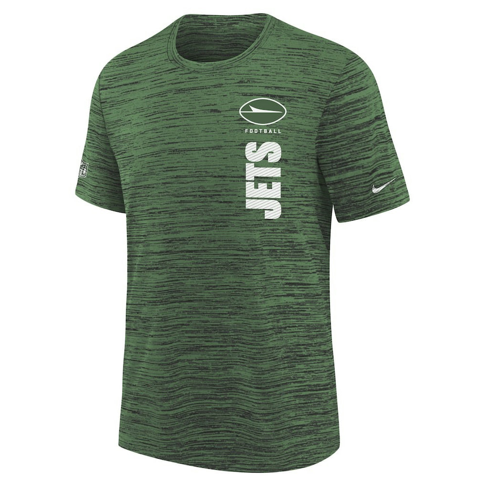 New York Jets Youth Sideline Velocity Performance T-Shirt Green