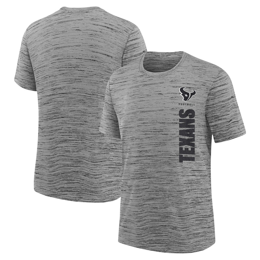 Houston Texans Youth Sideline Velocity Performance T-Shirt Heather Charcoal