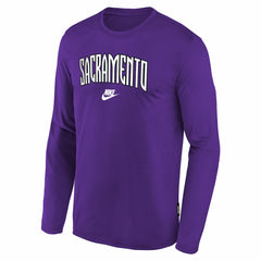 Sacramento Kings Youth Hardwood Classics Long Sleeve T-Shirt Purple
