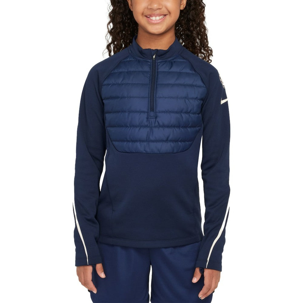 Chelsea Youth 2024/25 Academy Drill Quarter-Zip Top Navy