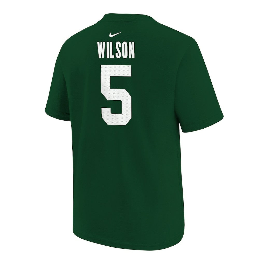 Garrett Wilson New York Jets Youth Player Name & Number T-Shirt Green