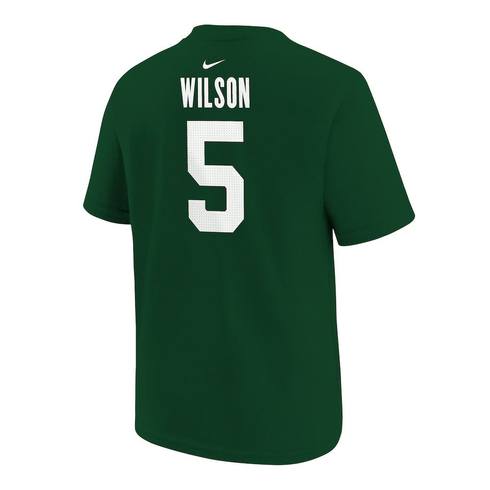 Garrett Wilson New York Jets Youth Player Name & Number T-Shirt Green
