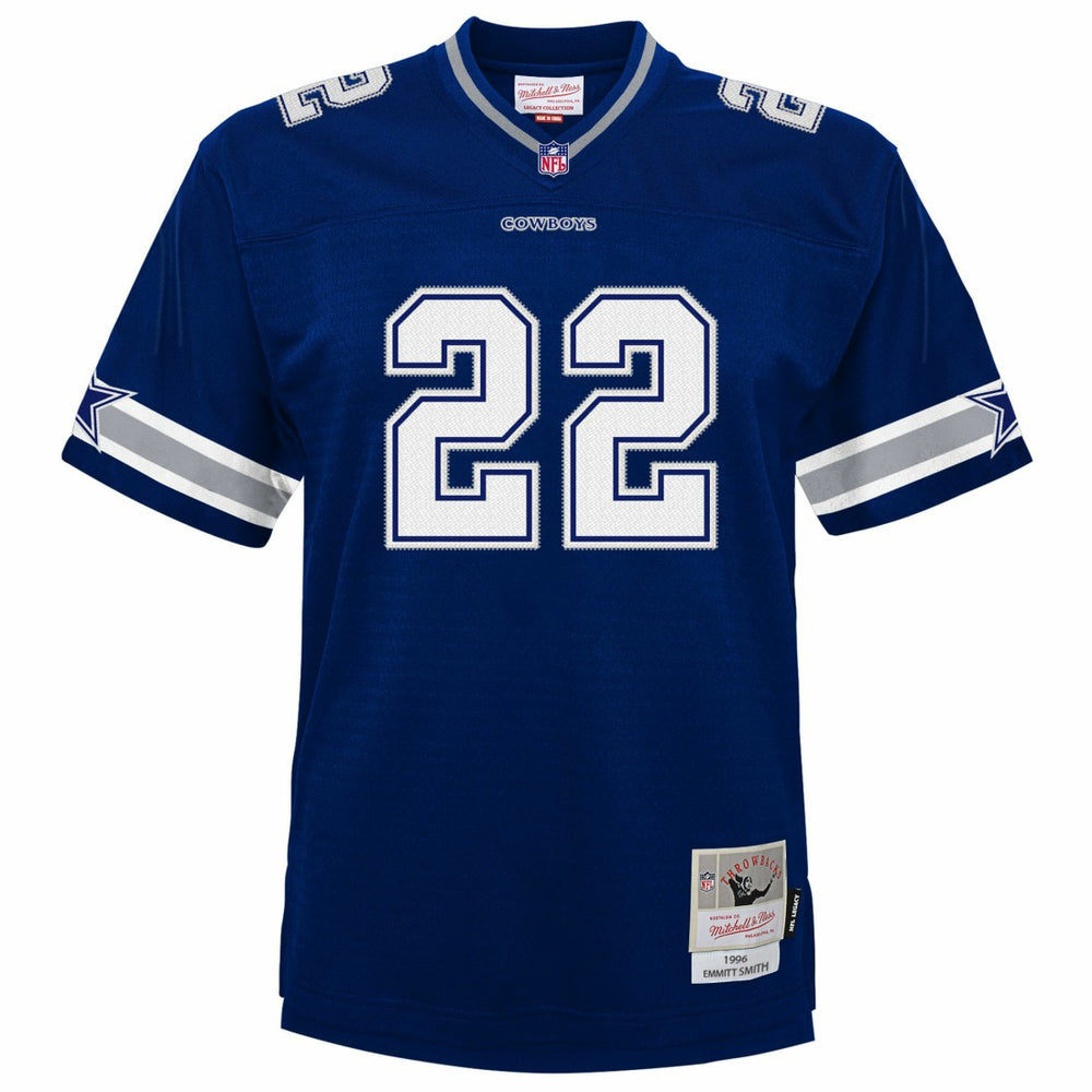 Emmitt Smith Dallas Cowboys Youth 1996 Legacy Jersey Navy