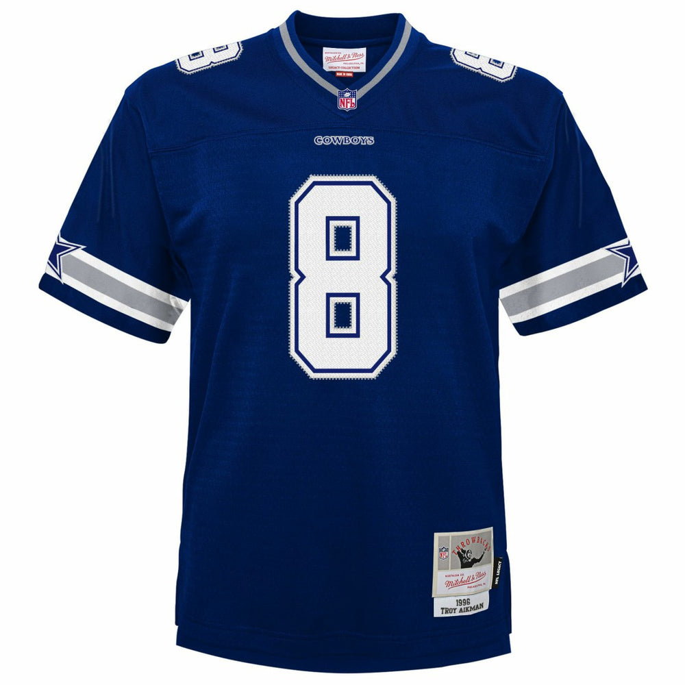 Troy Aikman Dallas Cowboys Youth 1996 Legacy Jersey Navy