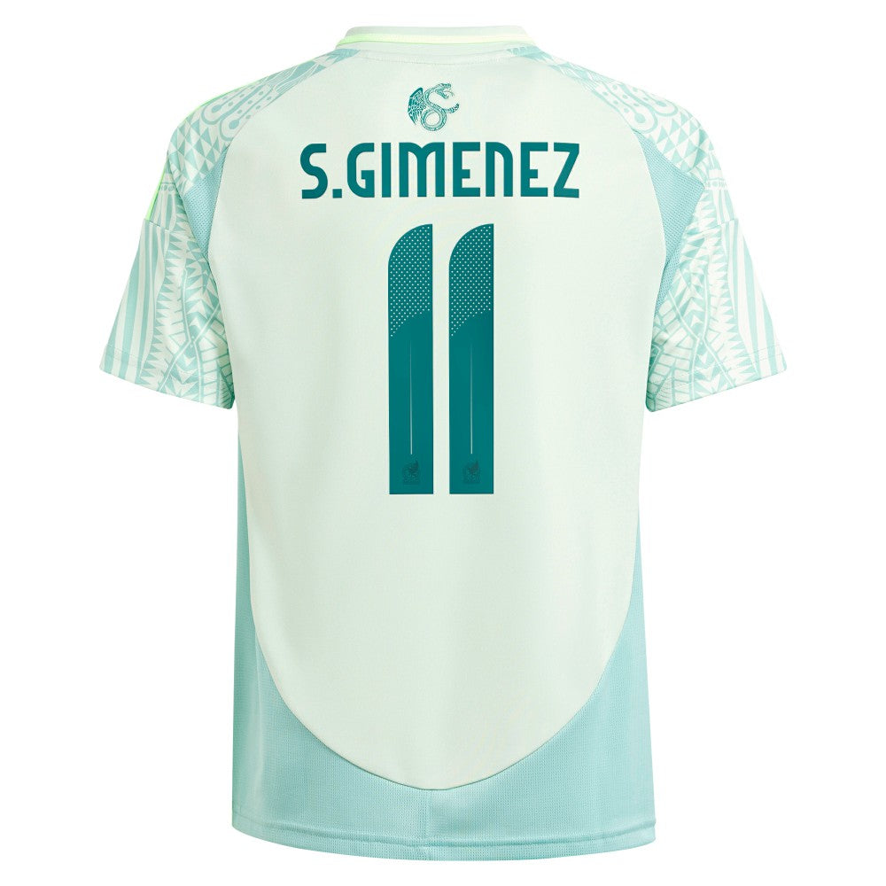 Santiago Giménez Mexico National Team Youth 2024 Away Replica Player Jersey Green sale
