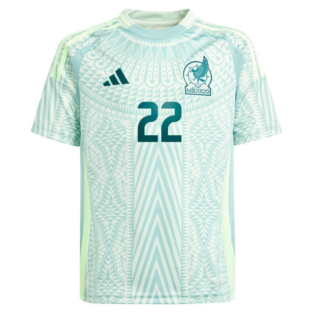 Hirving Lozano Mexico National Team Youth 2024 Away Replica Player Jersey Green shop