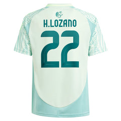 Hirving Lozano Mexico National Team Youth 2024 Away Replica Player Jersey Green shop