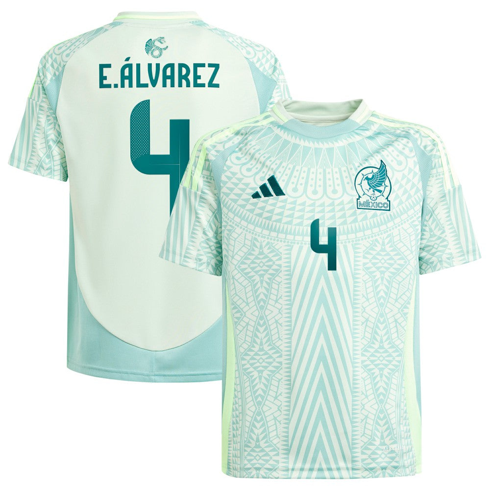 Edson Alvarez Mexico National Team Youth 2024 Away Replica Player Jersey Green