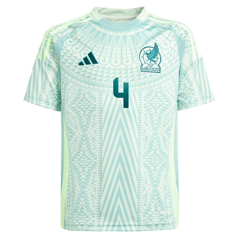 Edson Alvarez Mexico National Team Youth 2024 Away Replica Player Jersey Green