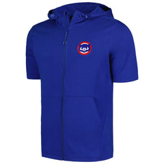 Chicago Cubs Levelwear Recruit Short Sleeve Full-Zip Hoodie - Royal Hoodies