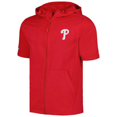 Philadelphia Phillies Levelwear Recruit Short Sleeve Full-Zip Hoodie - Red Hoodies