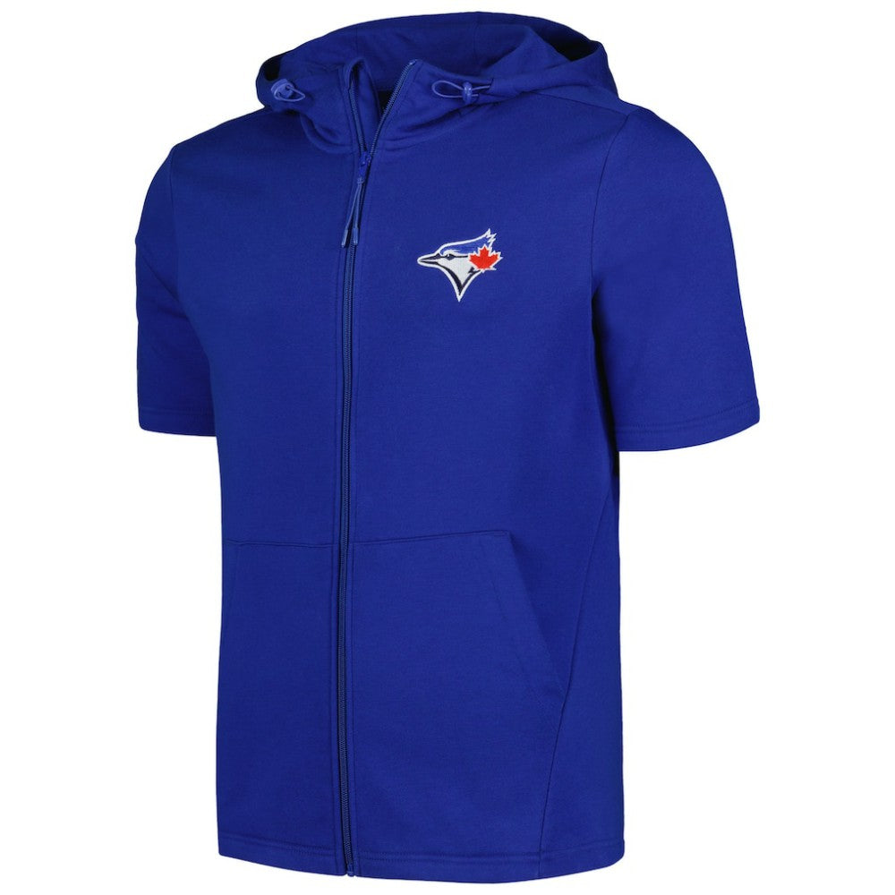 Toronto Blue Jays Levelwear Recruit Short Sleeve Full-Zip Hoodie - Royal Hoodies