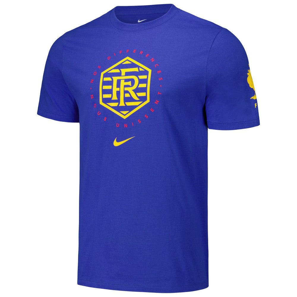 France National Team Localized Core Cotton T-Shirt Royal