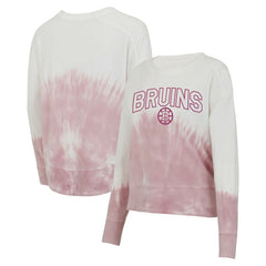 NHL Boston Bruins Concepts Sport Women's Orchard Tie-Dye Long Sleeve Top - Pink/White