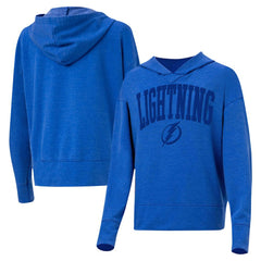 NHL Tampa Bay Lightning Concepts Sport Women's Volley Pullover Hoodie - Blue