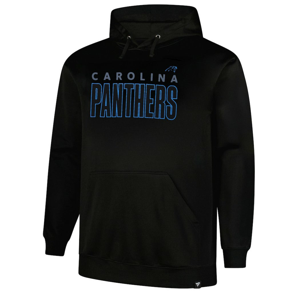 Carolina Panthers Big & Tall Fleece Pullover Hoodie Black