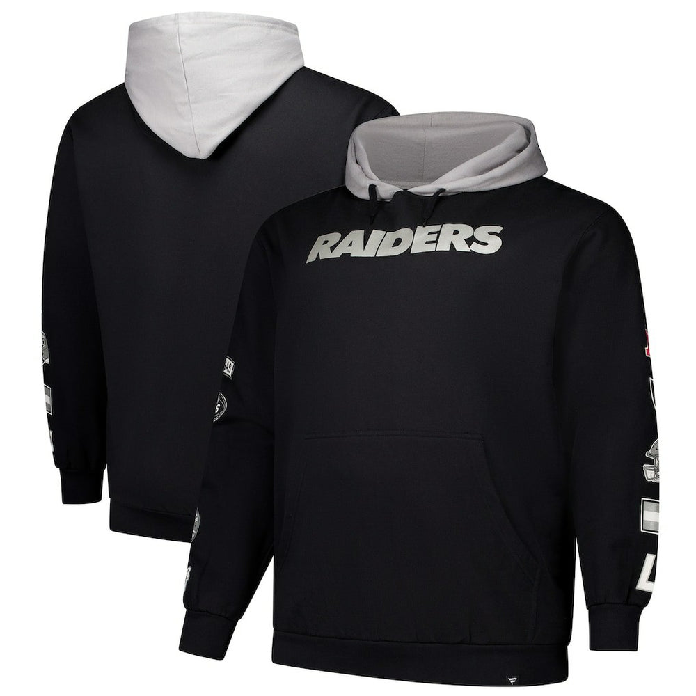 Las Vegas Raiders Big & Tall Patched Out Pullover Hoodie Black