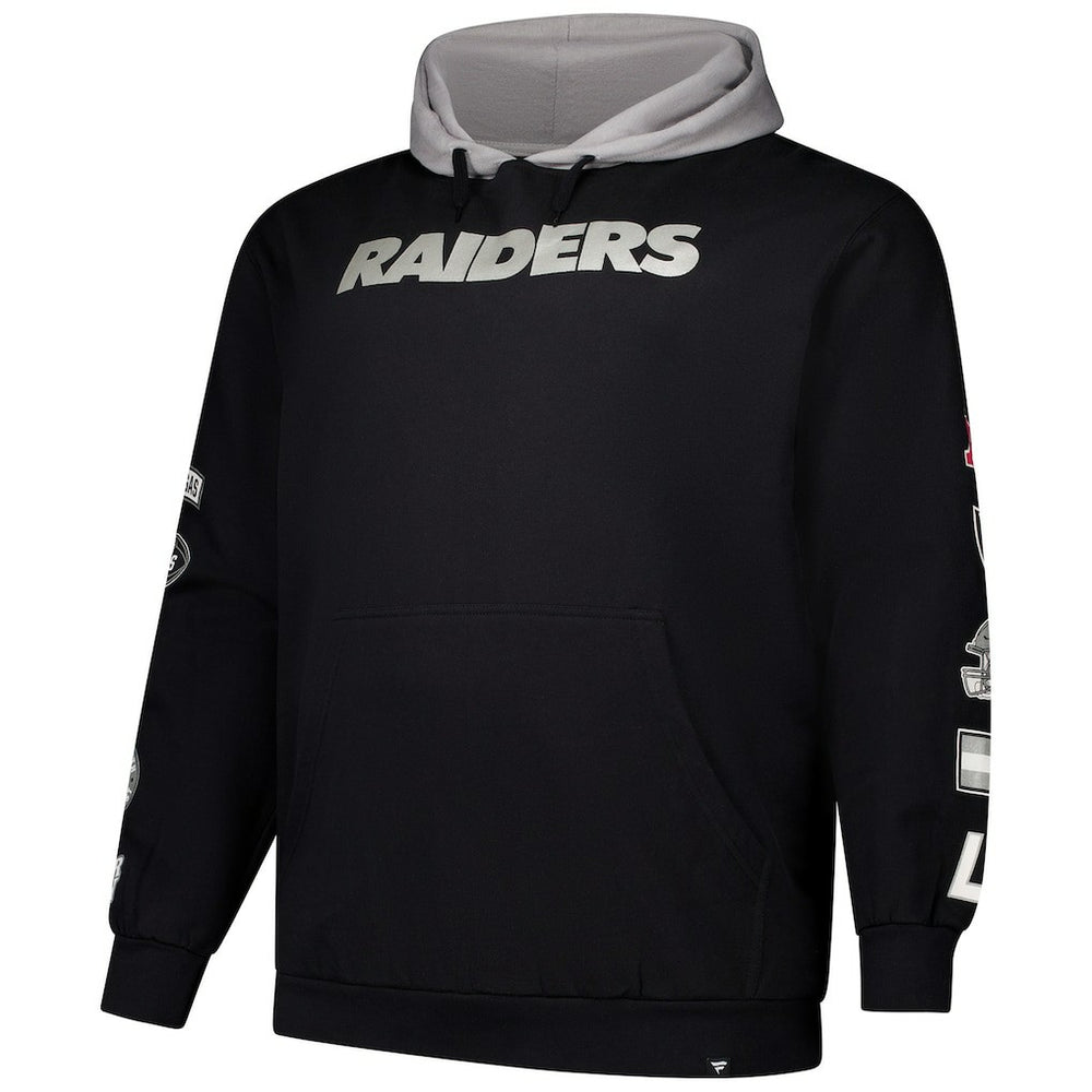 Las Vegas Raiders Big & Tall Patched Out Pullover Hoodie Black