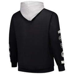 Las Vegas Raiders Big & Tall Patched Out Pullover Hoodie Black
