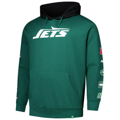 New York Jets Big & Tall Patched Out Pullover Hoodie Green