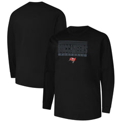 Tampa Bay Buccaneers Profile Big & Tall Pop Long Sleeve T-Shirt Black