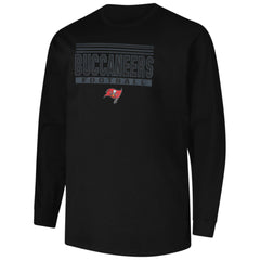Tampa Bay Buccaneers Profile Big & Tall Pop Long Sleeve T-Shirt Black