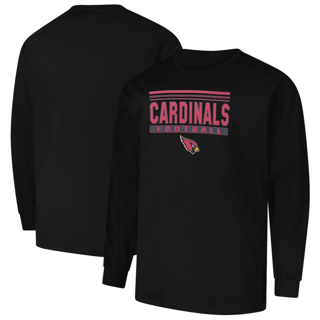 Arizona Cardinals Profile Big & Tall Pop Long Sleeve T-Shirt Black