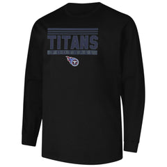 Tennessee Titans Profile Big & Tall Pop Long Sleeve T-Shirt Black