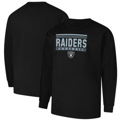 Las Vegas Raiders Profile Big & Tall Pop Long Sleeve T-Shirt Black