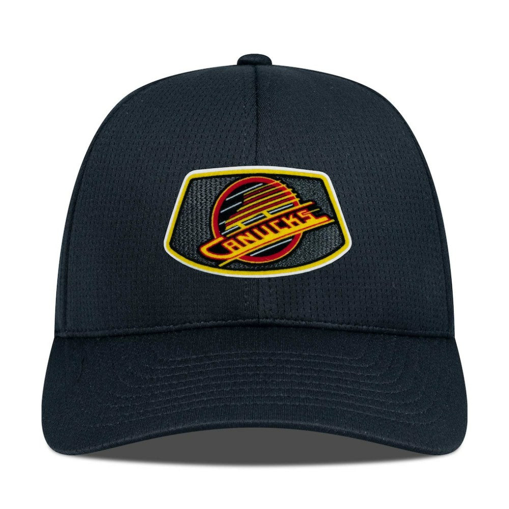 NHL Vancouver Canucks Levelwear Retro Skylight Zephyr Adjustable Hat - Black