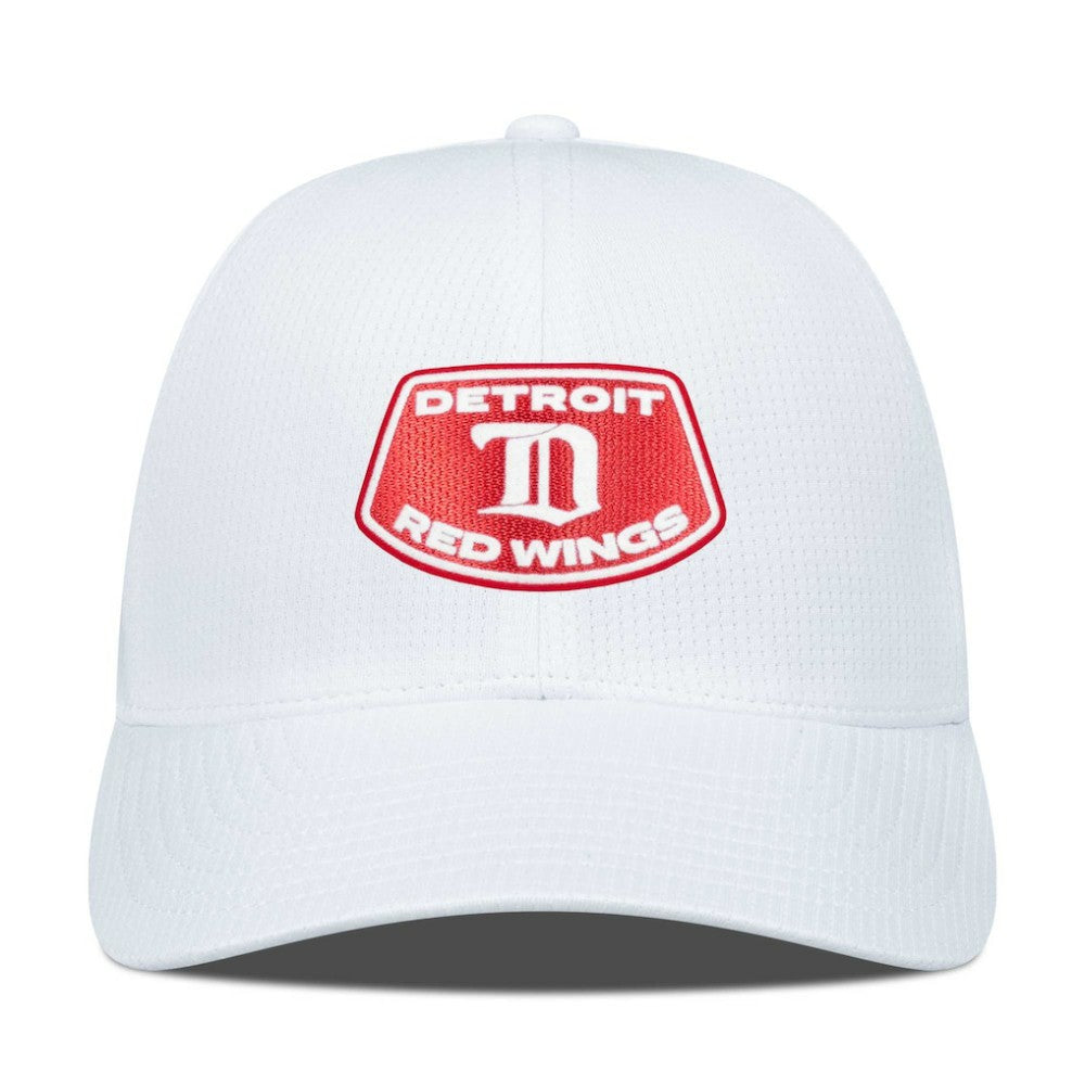 NHL Detroit Red Wings Levelwear Retro Skylight Zephyr Adjustable Hat - White