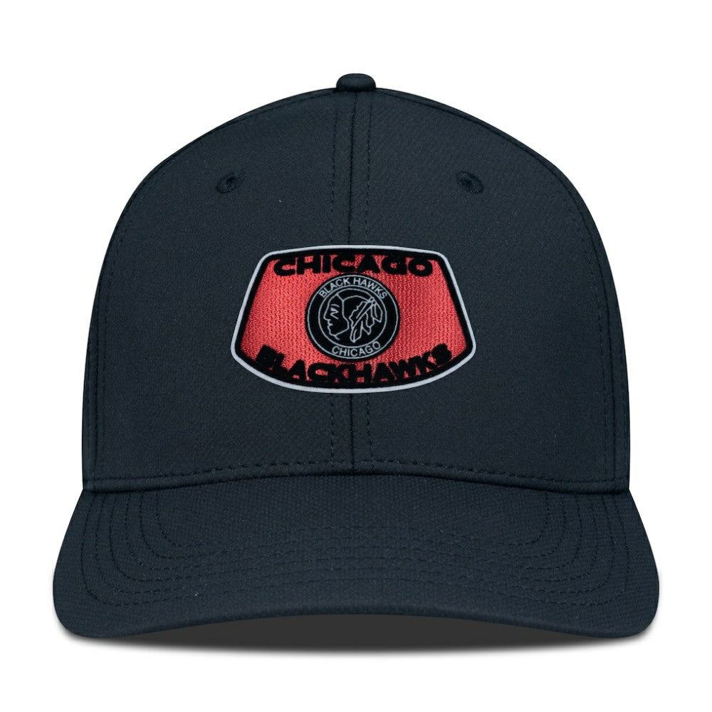 NHL Chicago Blackhawks Levelwear Retro Skylight Rise Flex Hat - Black
