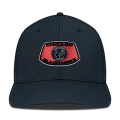 NHL Chicago Blackhawks Levelwear Retro Skylight Rise Flex Hat - Black