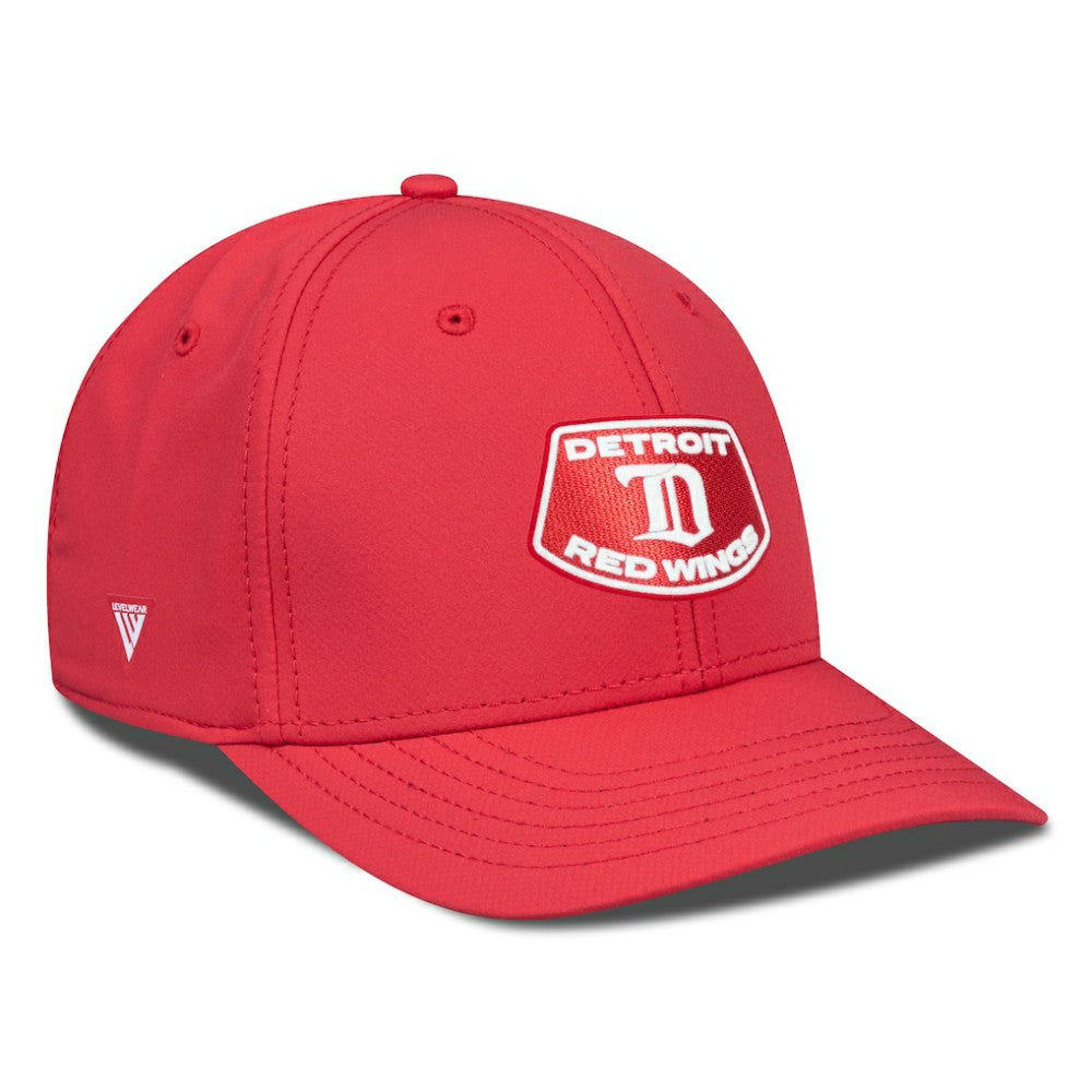 NHL Detroit Red Wings Levelwear Retro Skylight Rise Flex Hat - Red