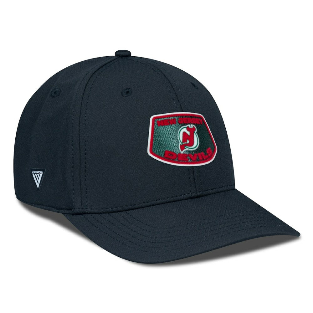 NHL New Jersey Devils Levelwear Retro Skylight Rise Flex Hat - Black