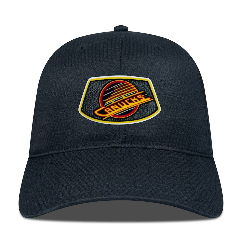 NHL Vancouver Canucks Levelwear Retro Skylight Matrix Adjustable Hat - Black