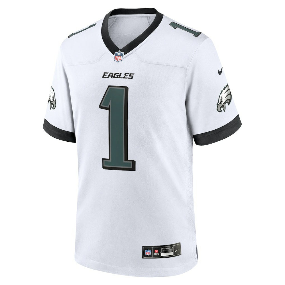 Jalen Hurts Philadelphia Eagles White Game Jersey White