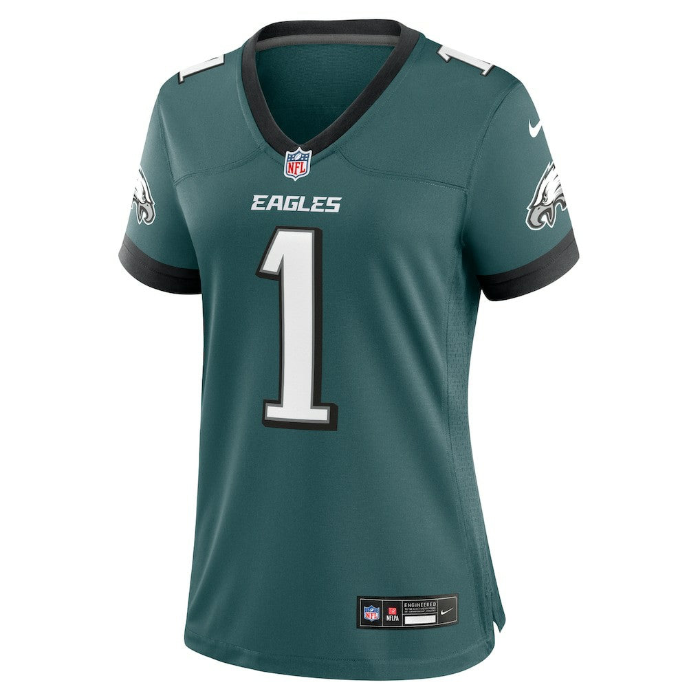 Jalen Hurts Philadelphia Eagles Women's Team Game Jersey Midnight Green