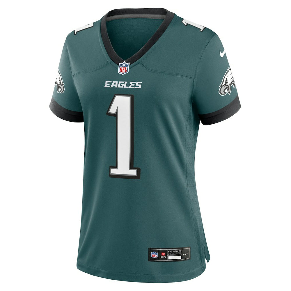 Jalen Hurts Philadelphia Eagles Women's Team Game Jersey Midnight Green