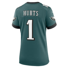 Jalen Hurts Philadelphia Eagles Women's Team Game Jersey Midnight Green
