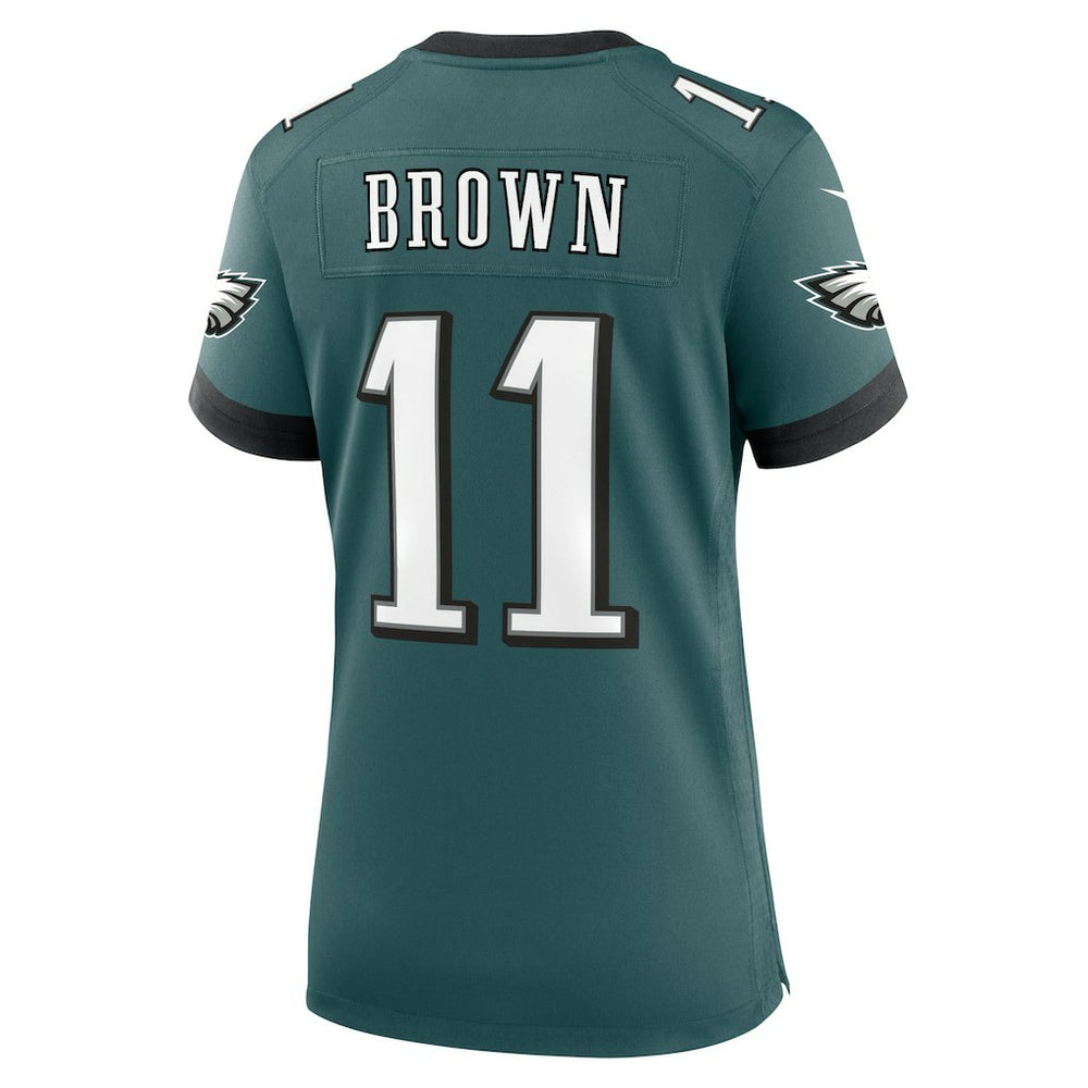 A.J. Brown Philadelphia Eagles Women's Team Game Jersey Midnight Green