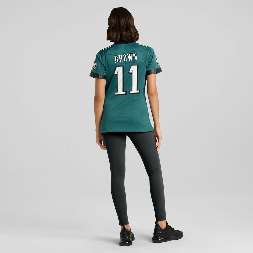 A.J. Brown Philadelphia Eagles Women's Team Game Jersey Midnight Green